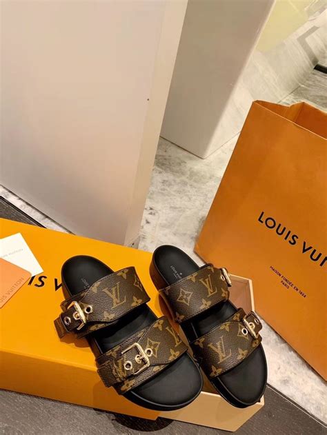 lv slip on shoes|louis vuitton fluffy slides.